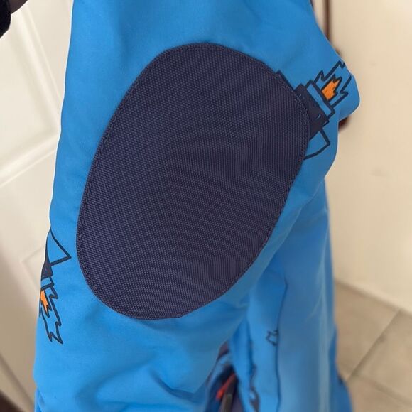 NWT Cat & Jack Vibrant Blue Infant Snowsuit with a Rocket Print - Picture 10 of 12